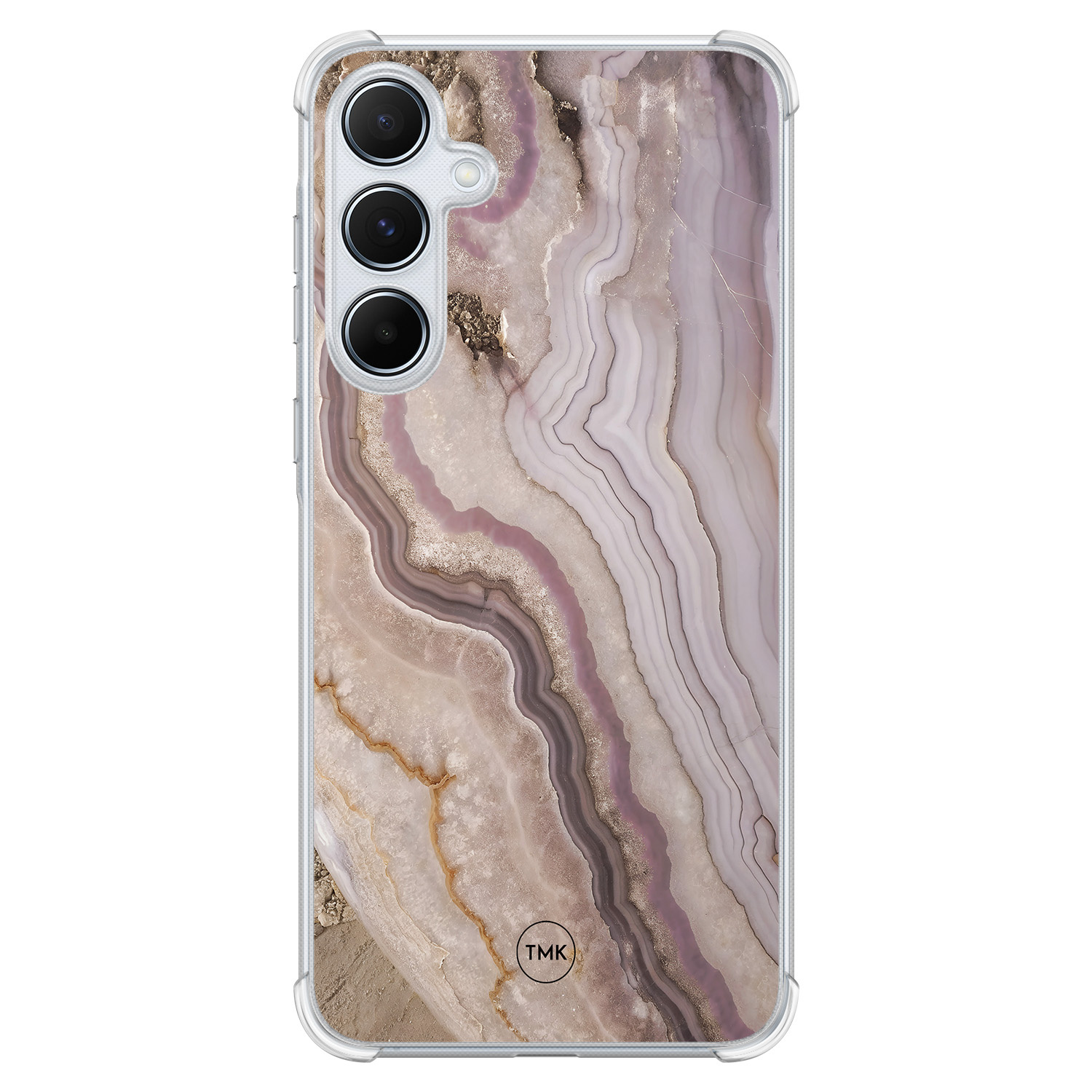 TMK Samsung Galaxy A55 shockproof hoesje - Blush marble