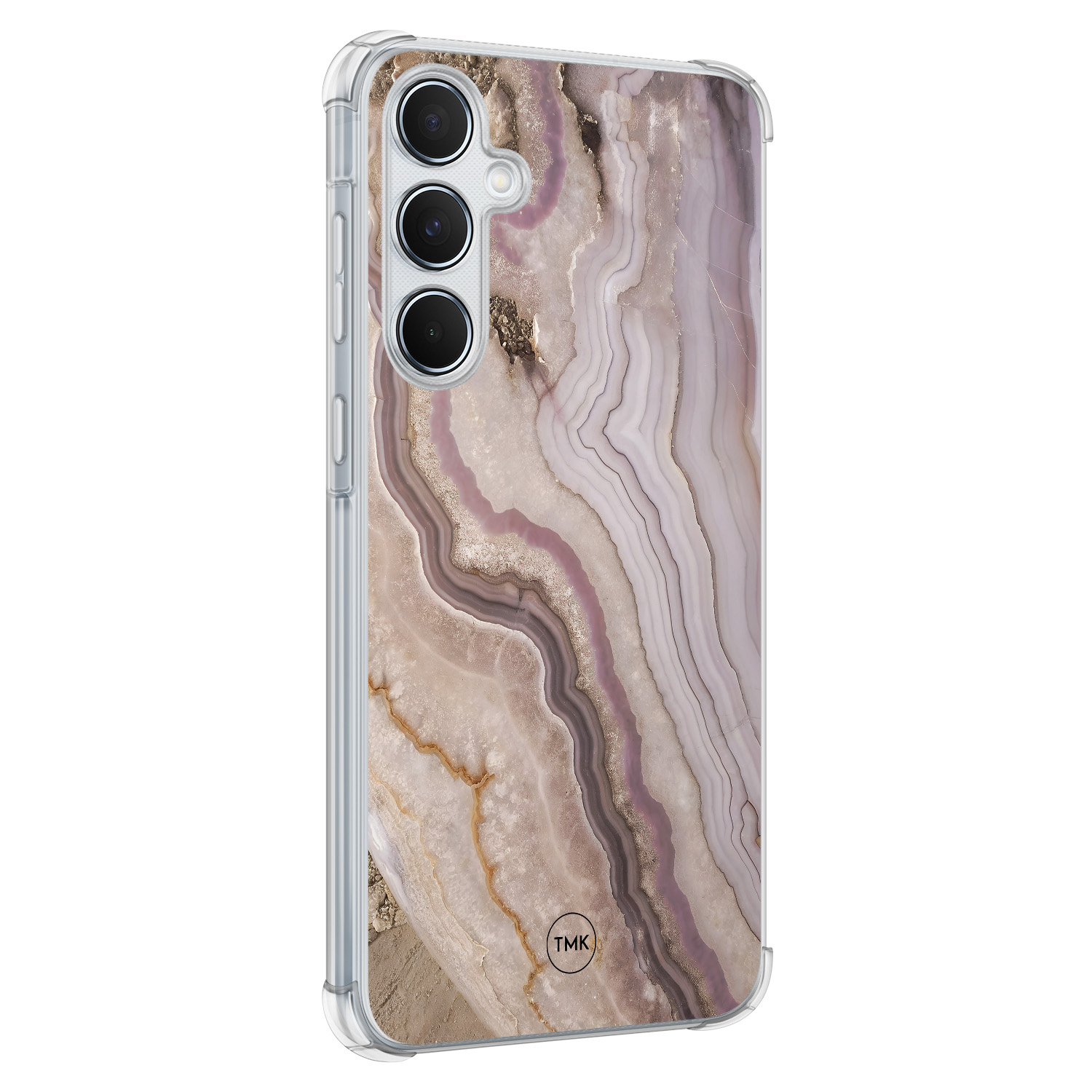 TMK Samsung Galaxy A55 shockproof hoesje - Blush marble