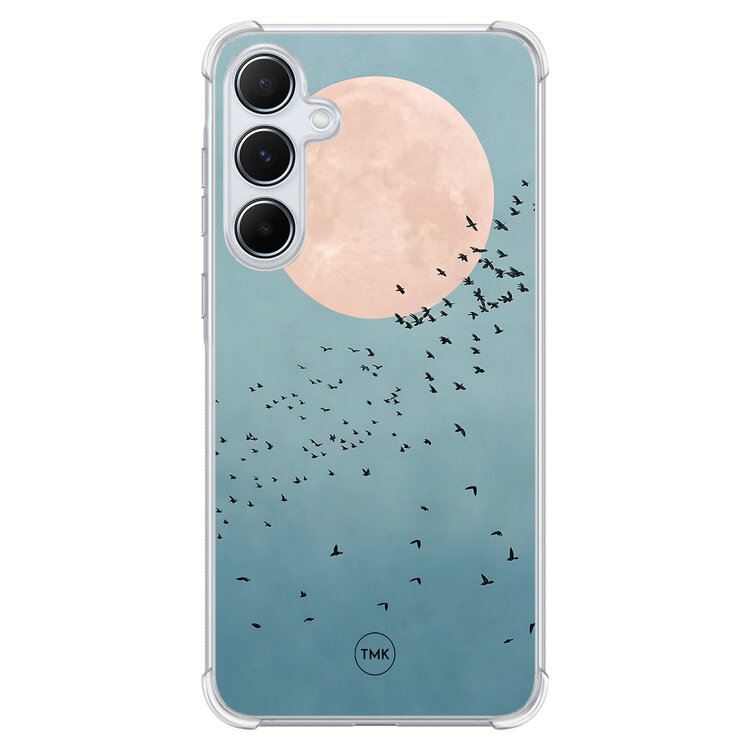 Casevibes Samsung Galaxy A55 shockproof hoesje - Moon birds