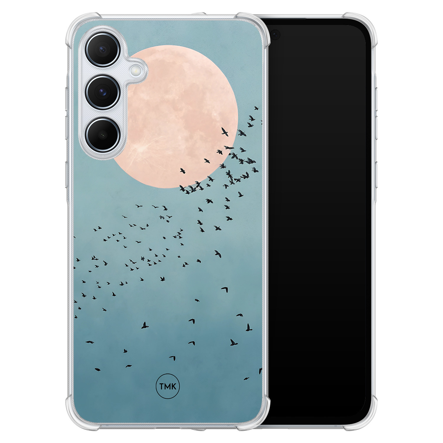 TMK Samsung Galaxy A55 shockproof hoesje - Moon birds