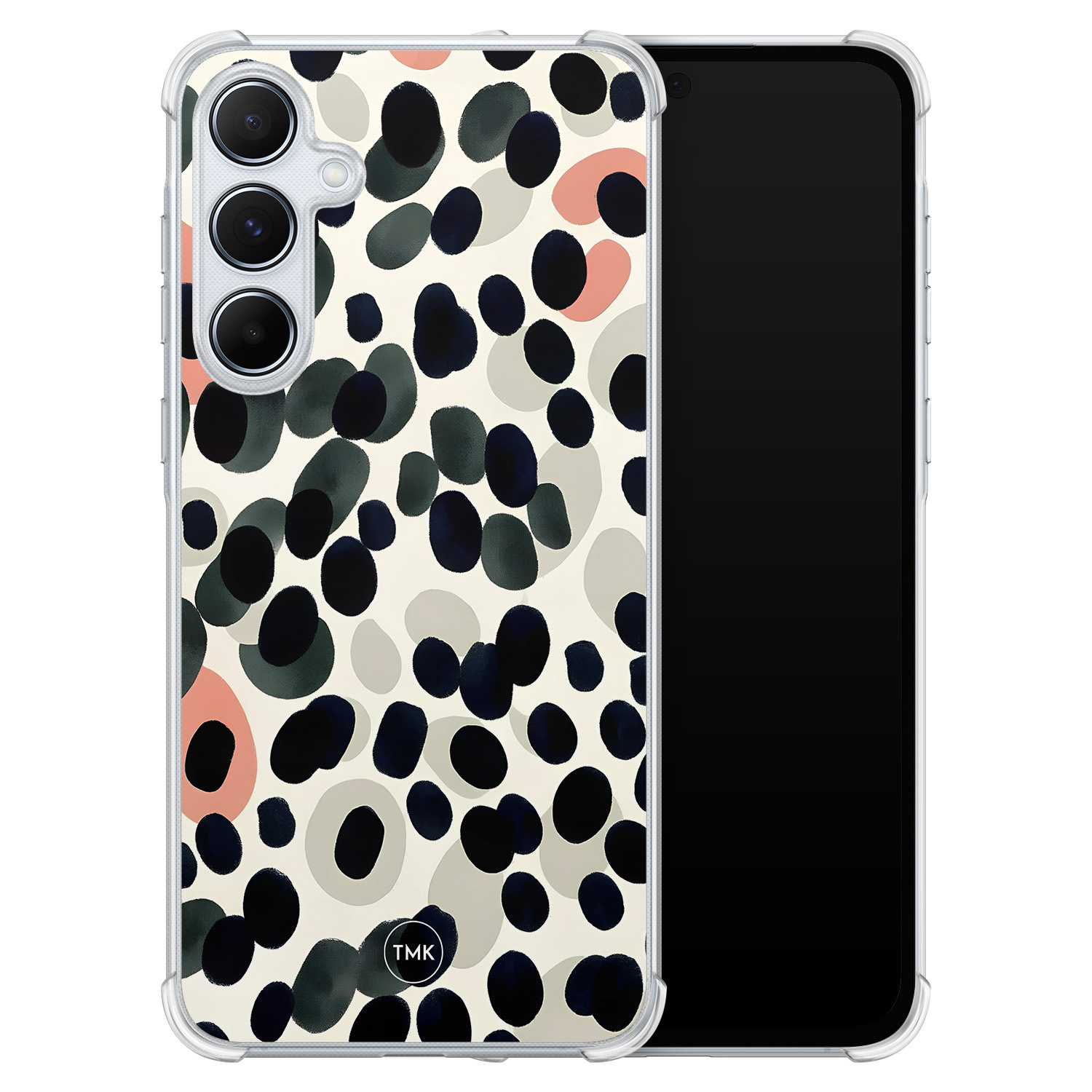 TMK Samsung Galaxy A55 shockproof hoesje - Modern dots