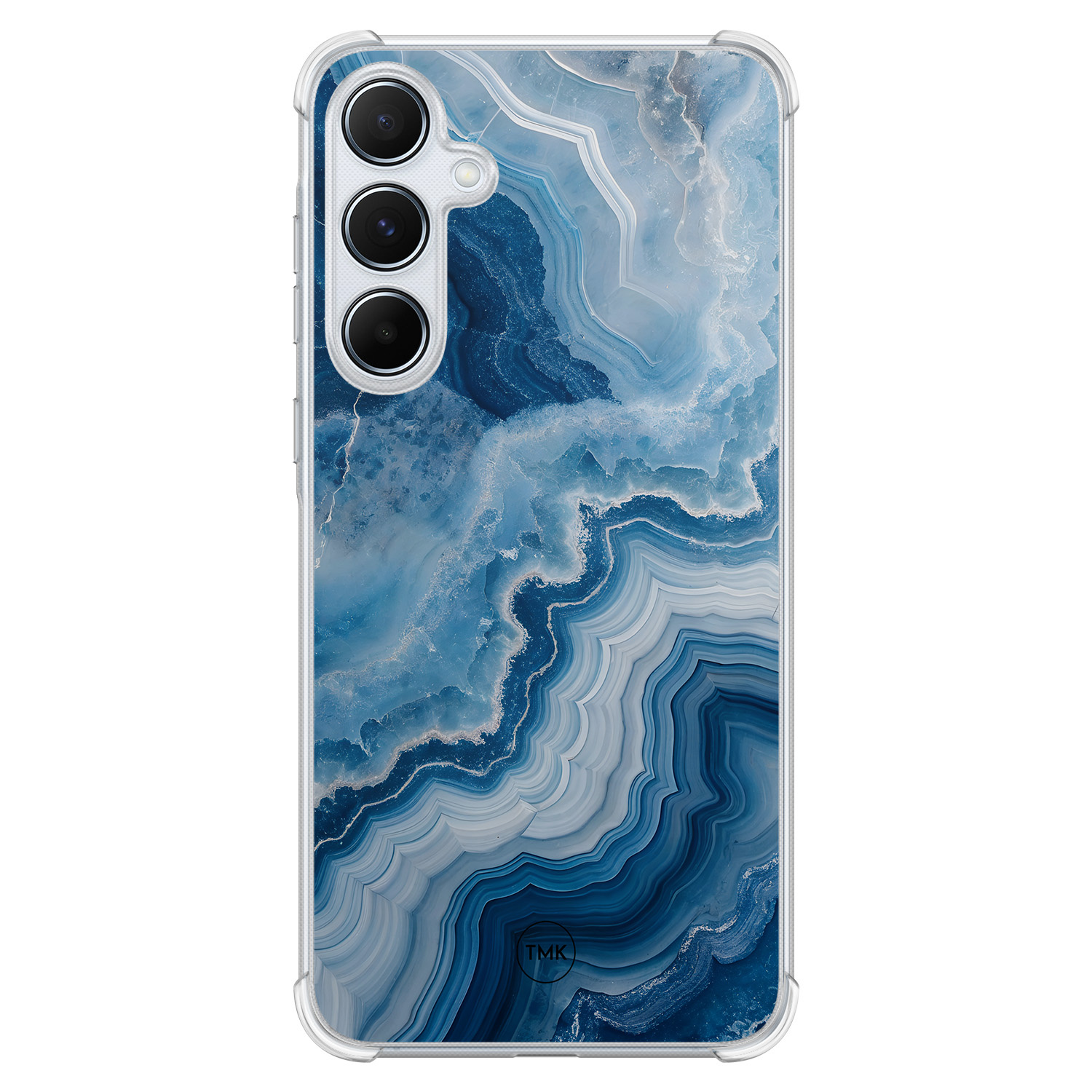 TMK Samsung Galaxy A55 shockproof hoesje - Skystone marble