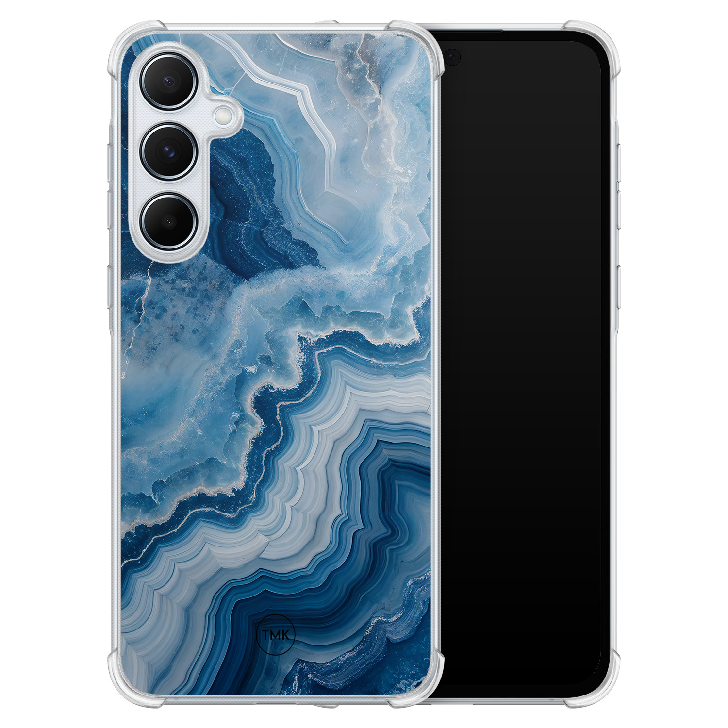 TMK Samsung Galaxy A55 shockproof hoesje - Skystone marble