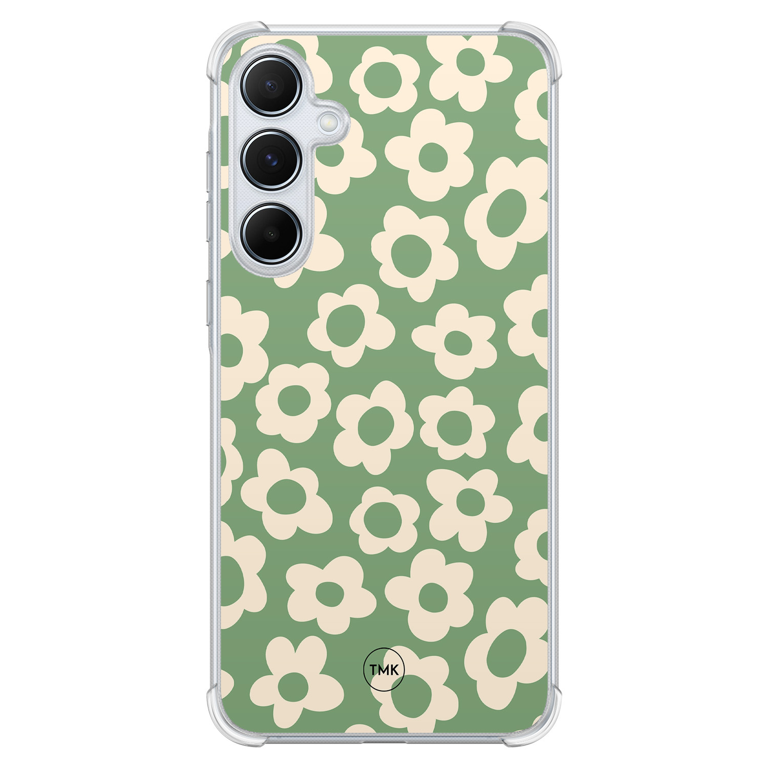 TMK Samsung Galaxy A55 shockproof hoesje - Retro cute flowers