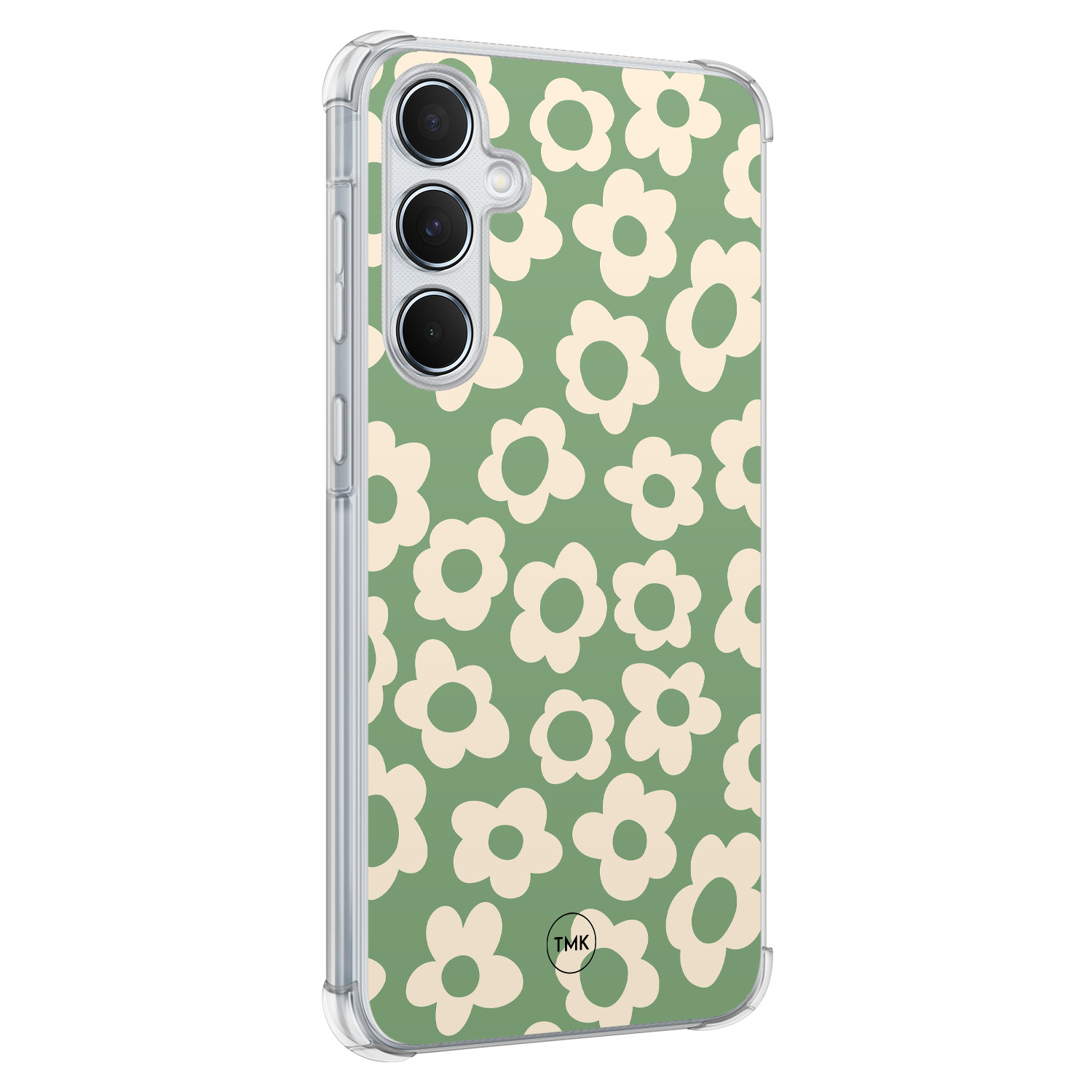TMK Samsung Galaxy A55 shockproof hoesje - Retro cute flowers