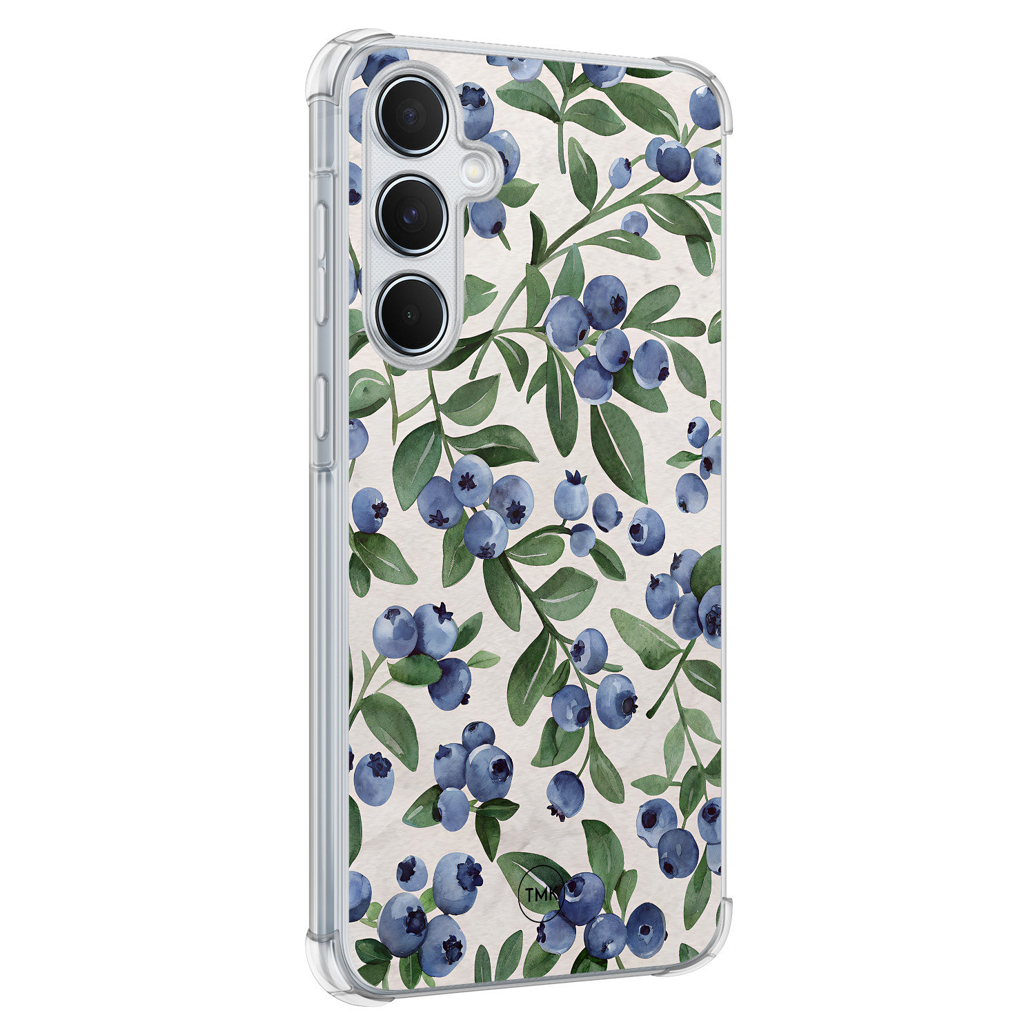 TMK Samsung Galaxy A55 shockproof hoesje - Blueberries