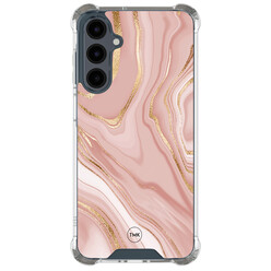 TMK Samsung Galaxy A16 shockproof hoesje - Rose marble