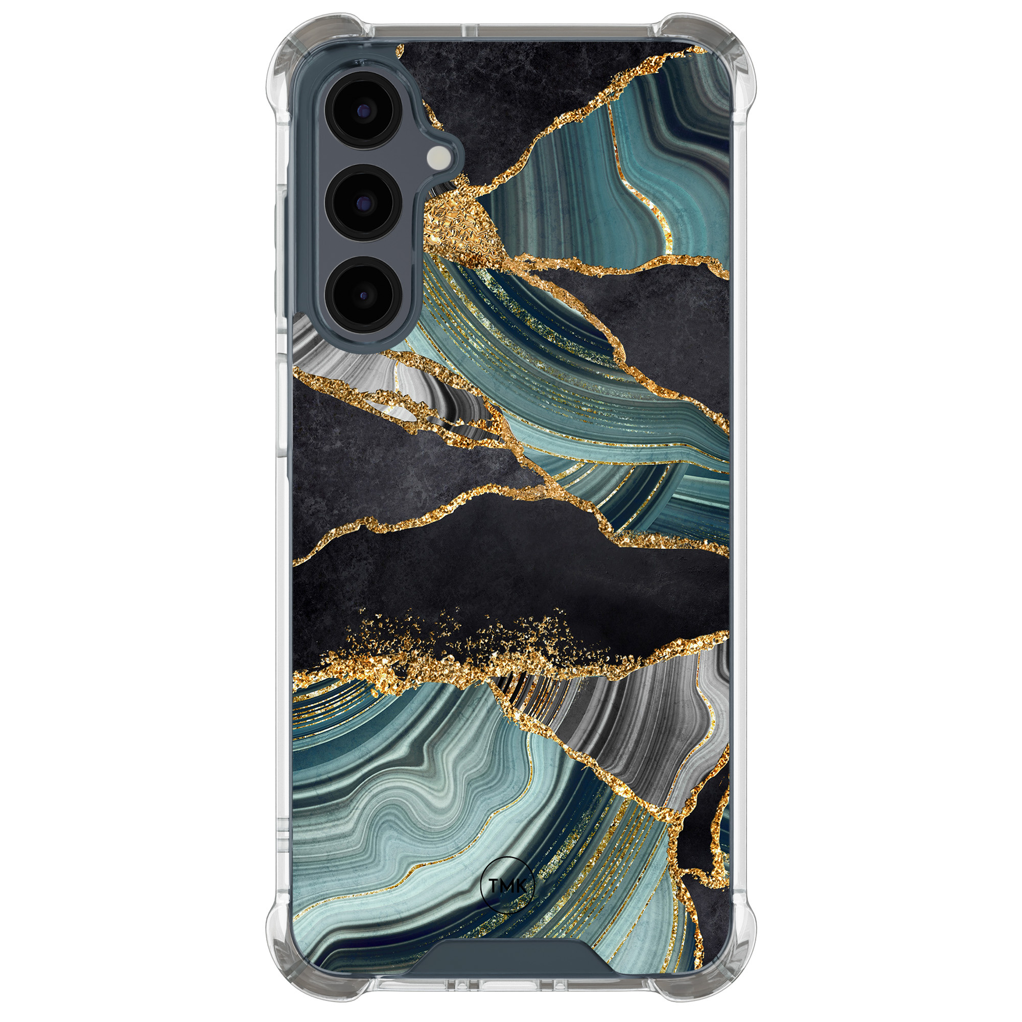 TMK Samsung Galaxy A16 shockproof hoesje - Marble jade stone
