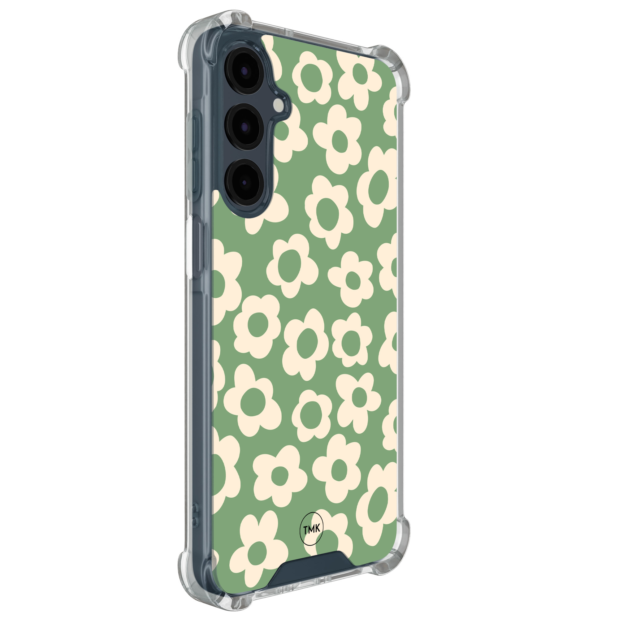 TMK Samsung Galaxy A16 shockproof hoesje - Retro cute flowers