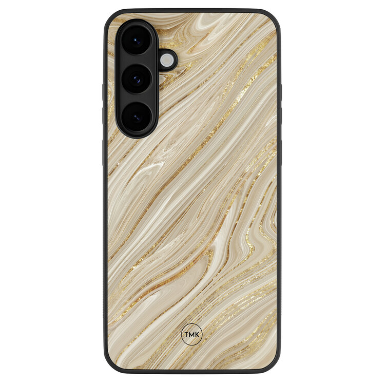 Casevibes Samsung Galaxy S25 FE backcover hoesje - Golden marble