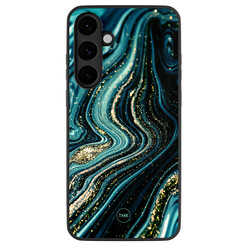 TMK Samsung Galaxy S25 FE backcover hoesje - Blue marble waves