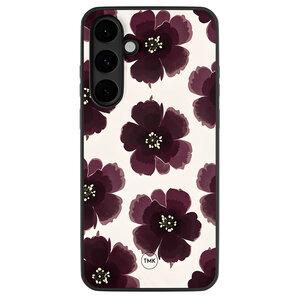 Casevibes Samsung Galaxy S25 FE backcover hoesje - Burgundy flowers
