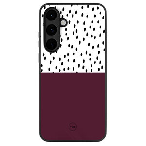 Casevibes Samsung Galaxy S25 FE backcover hoesje - Burgundy dots