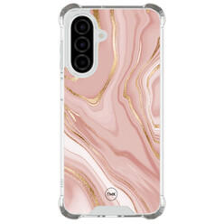 TMK Samsung Galaxy A26 shockproof hoesje - Rose marble