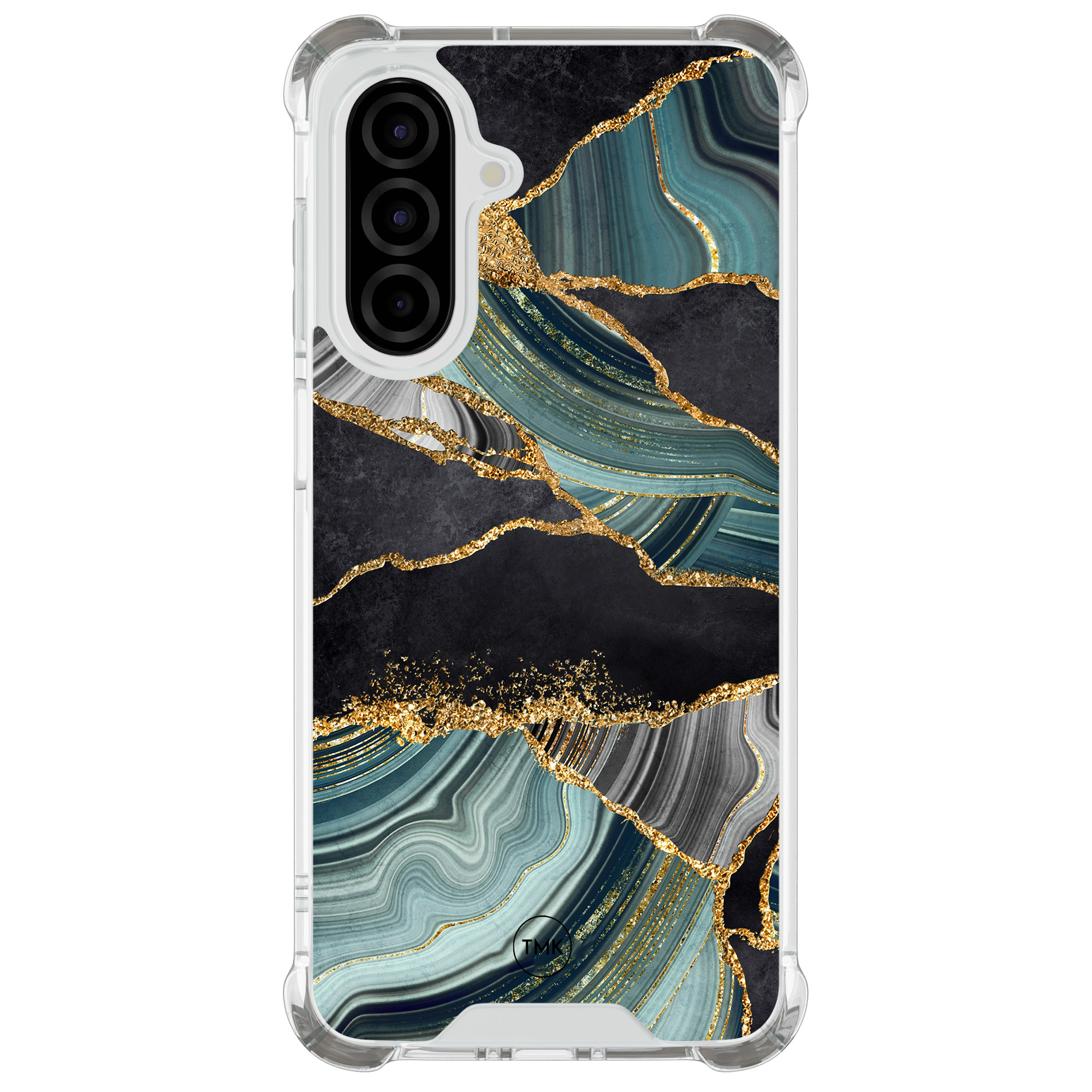 TMK Samsung Galaxy A26 shockproof hoesje - Marble jade stone