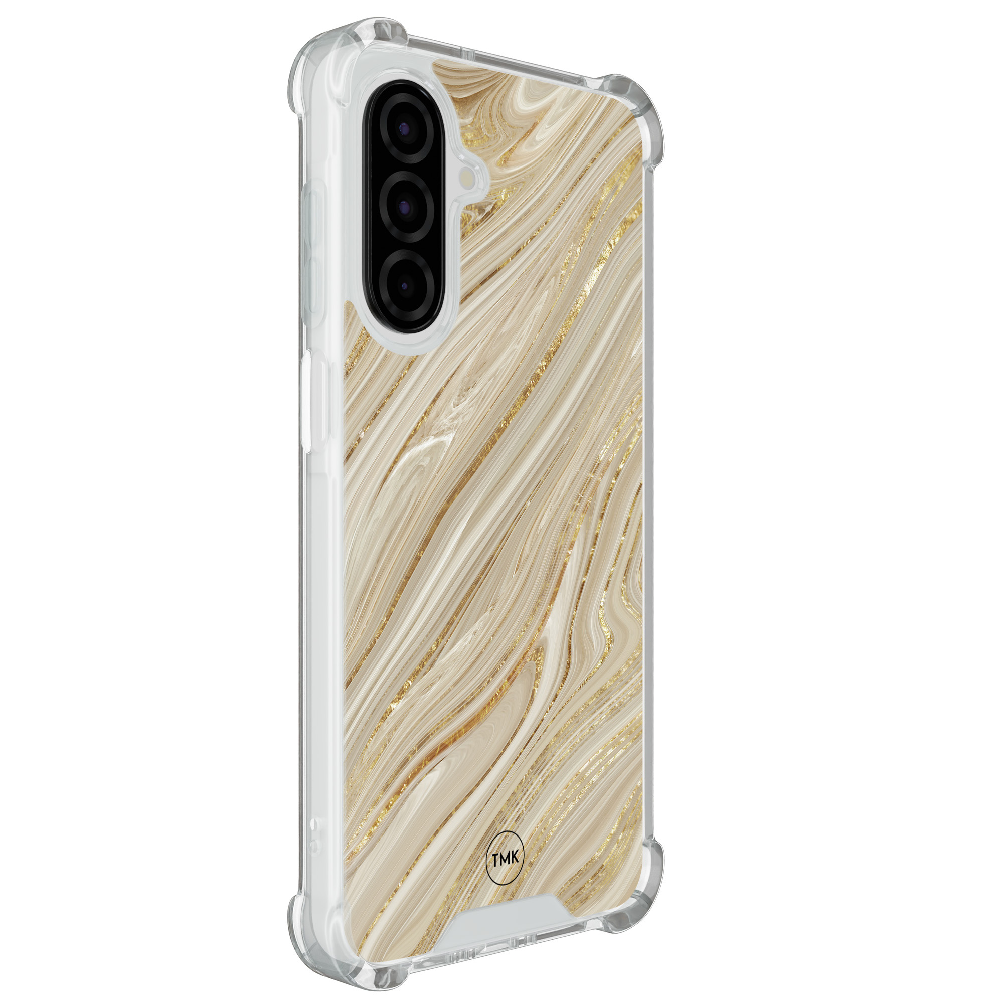 TMK Samsung Galaxy A26 shockproof hoesje - Golden marble