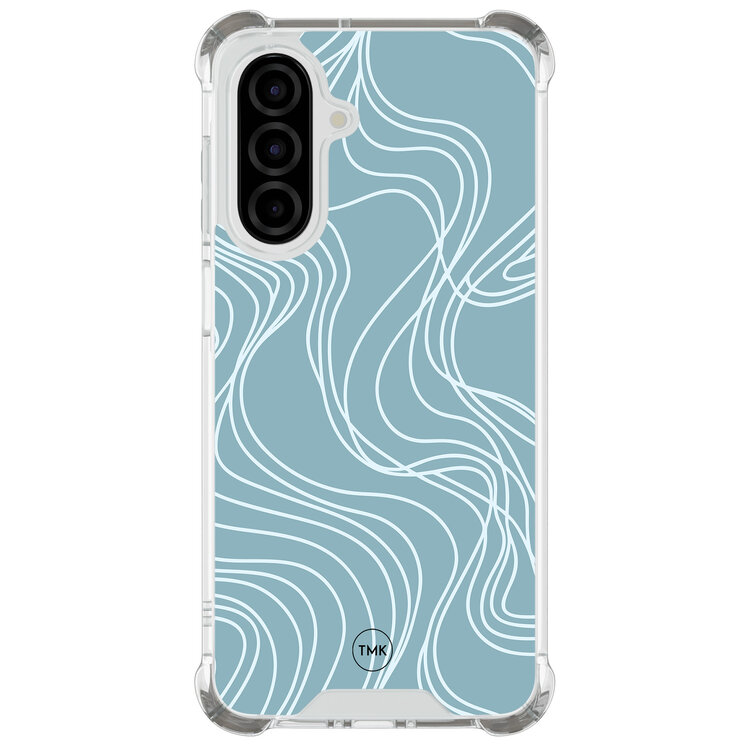 TMK Samsung Galaxy A26 shockproof hoesje - Soft blue waves