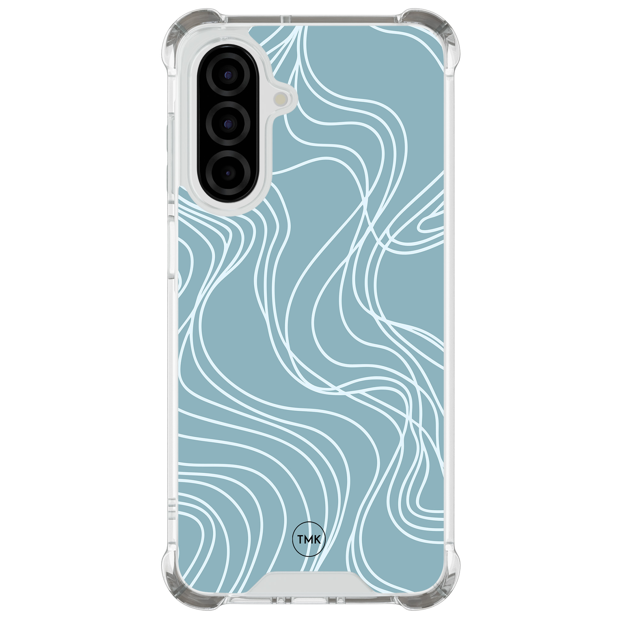 TMK Samsung Galaxy A26 shockproof hoesje - Soft blue waves