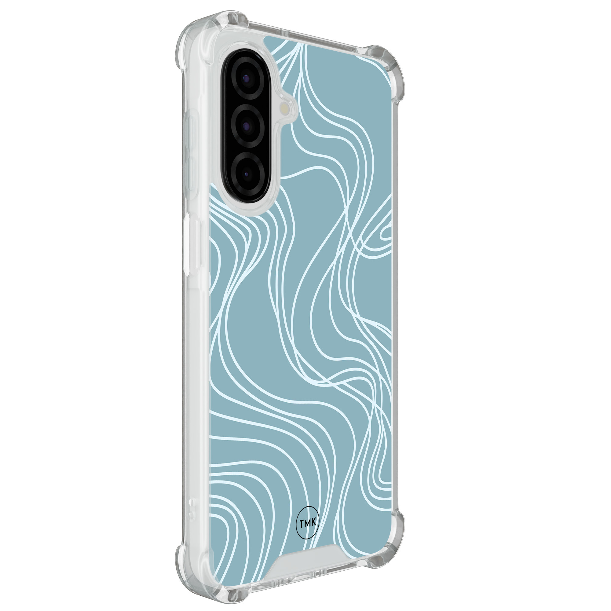 TMK Samsung Galaxy A26 shockproof hoesje - Soft blue waves