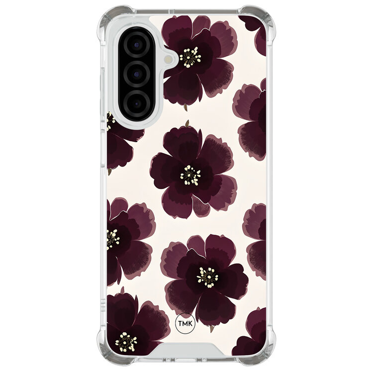 TMK Samsung Galaxy A26 shockproof hoesje - Burgundy flowers