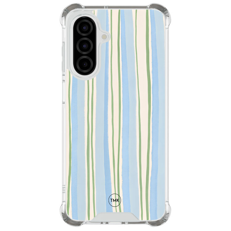 Casevibes Samsung Galaxy A26 shockproof hoesje - Pastelblauwe strepen
