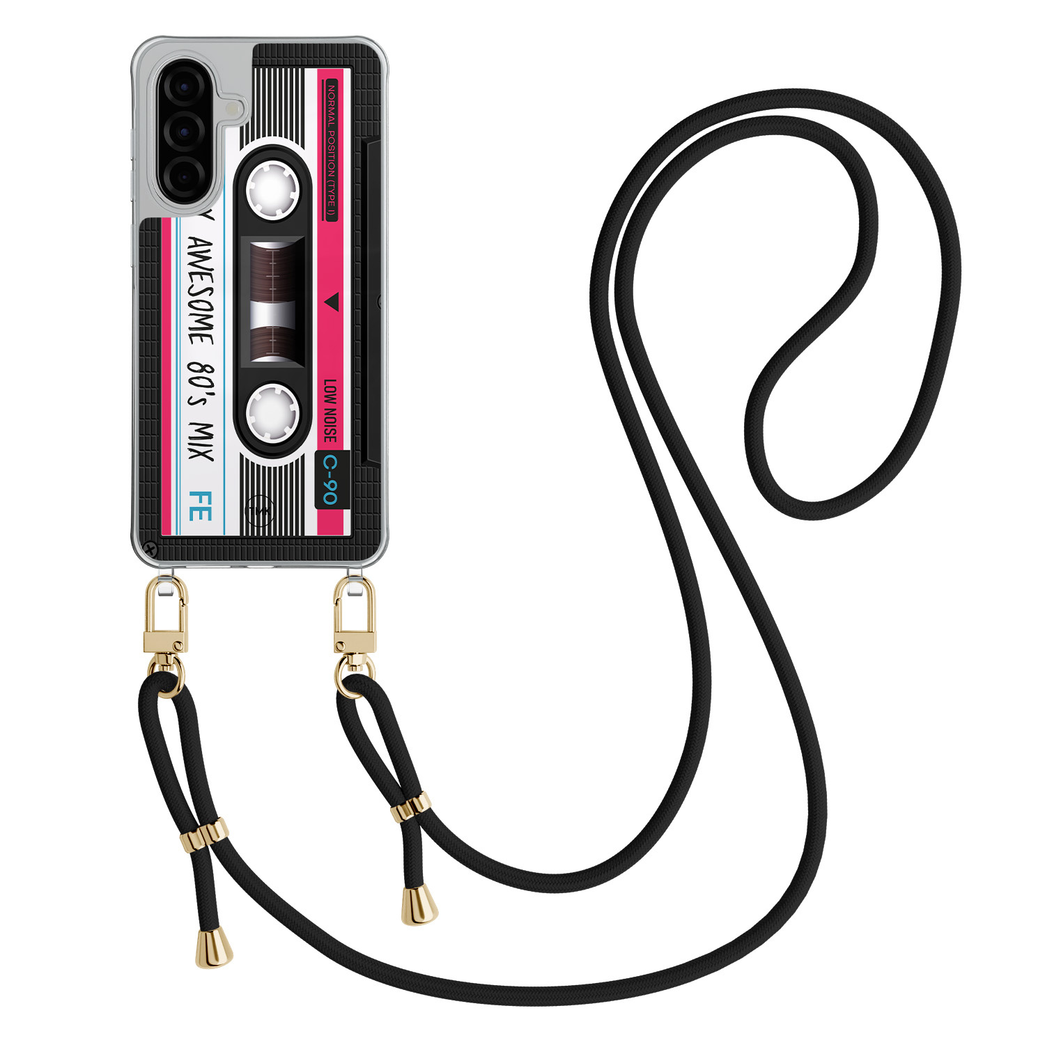 TMK Samsung Galaxy A56 hoesje met zwart koord - Cassette