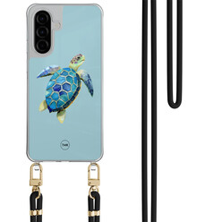 TMK Samsung Galaxy A36 hoesje met zwart koord - Schildpad