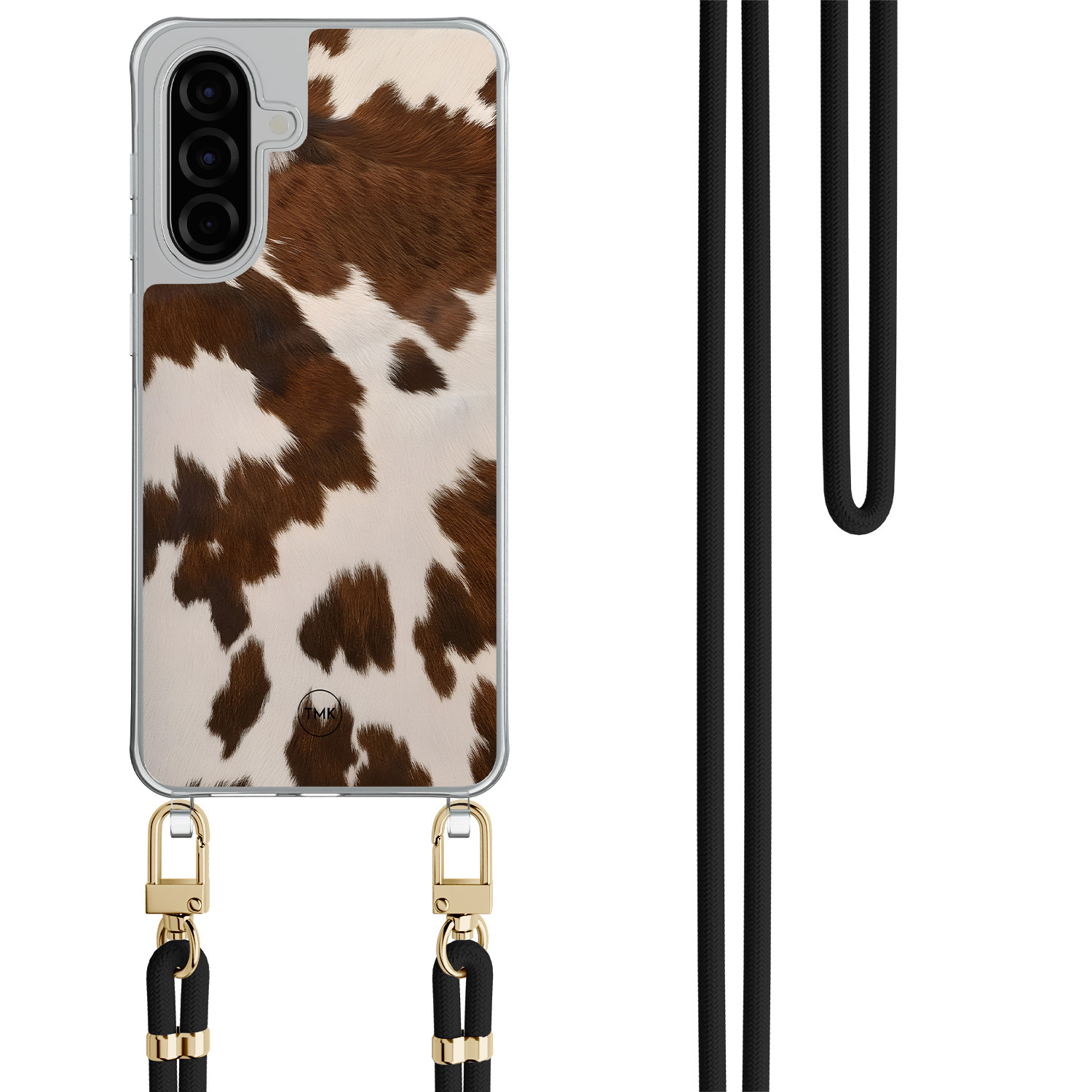 TMK Samsung Galaxy A36 hoesje met zwart koord - Cow vibe