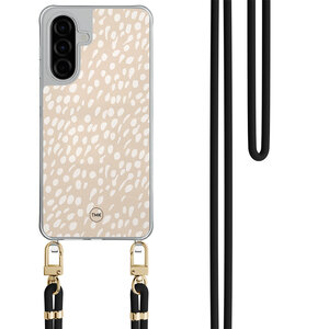 Casevibes Samsung Galaxy A36 hoesje met zwart koord - Sand dots