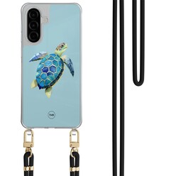 TMK Samsung Galaxy A26 hoesje met zwart koord - Schildpad