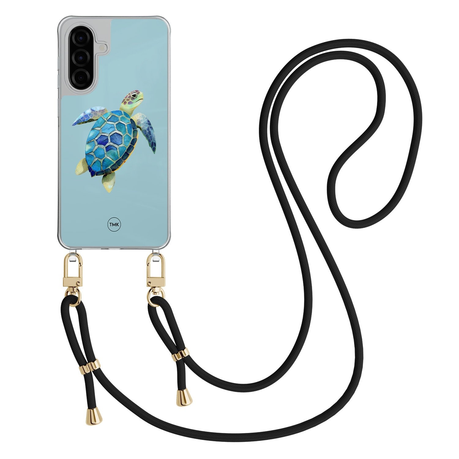 TMK Samsung Galaxy A26 hoesje met zwart koord - Schildpad