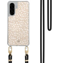 TMK Samsung Galaxy A26 hoesje met zwart koord - Sand dots
