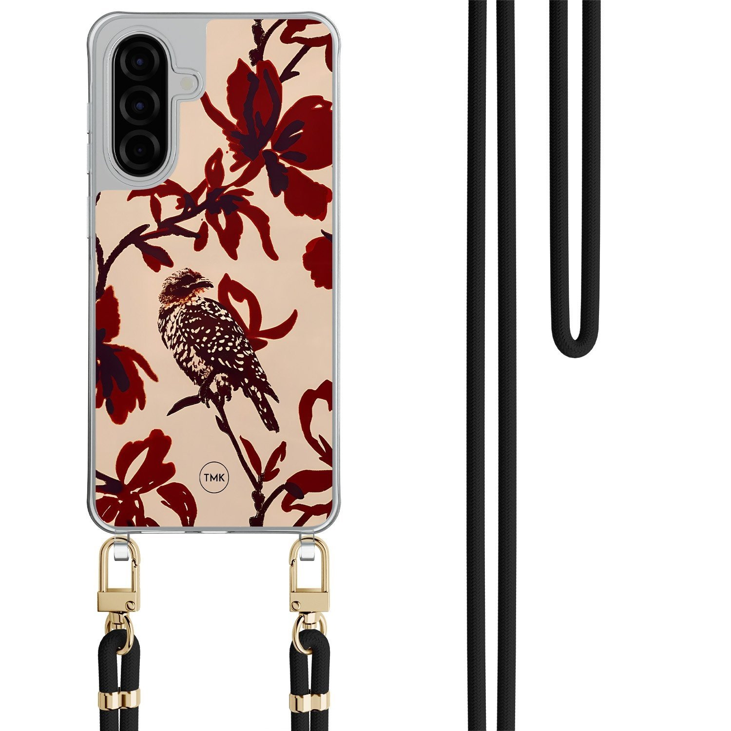 TMK Samsung Galaxy A26 hoesje met zwart koord - Bloemenpracht