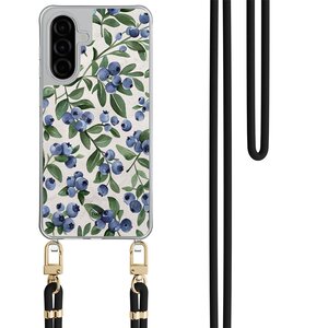 Casevibes Samsung Galaxy A26 hoesje met zwart koord - Blueberries
