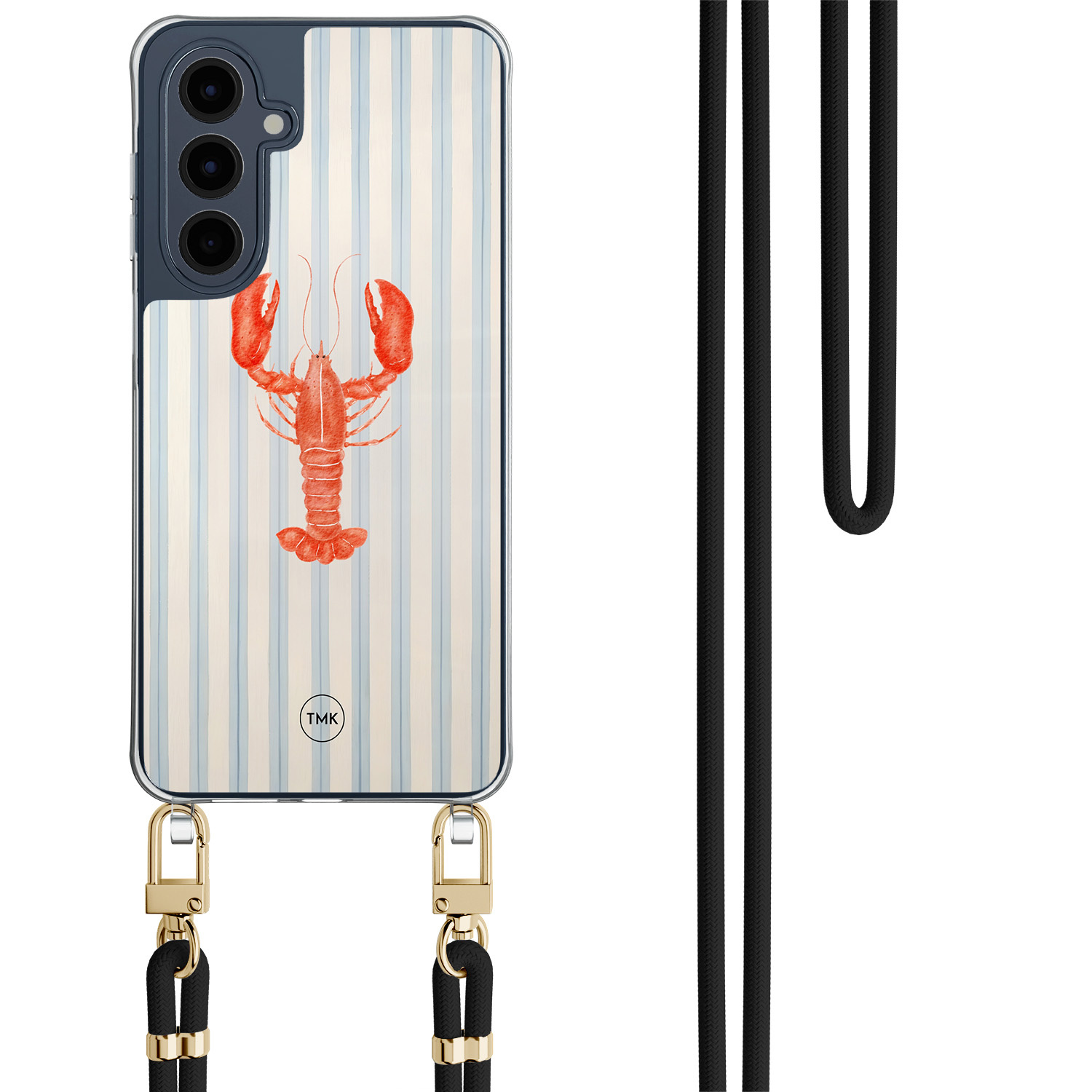 TMK Samsung Galaxy A16 hoesje met zwart koord - Kreeft