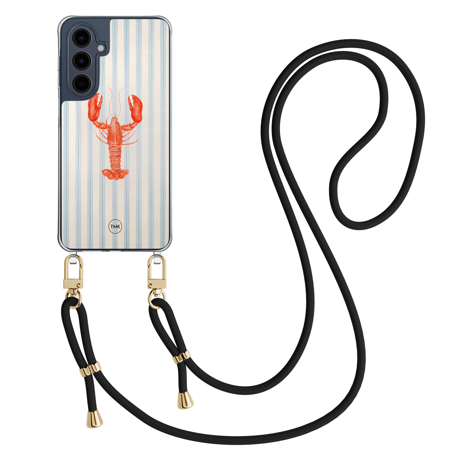 TMK Samsung Galaxy A16 hoesje met zwart koord - Kreeft
