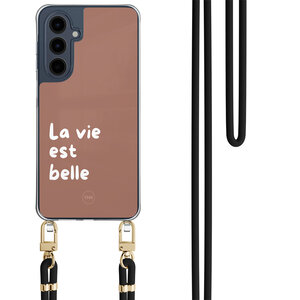 Casevibes Samsung Galaxy A16 hoesje met zwart koord - La vie est belle