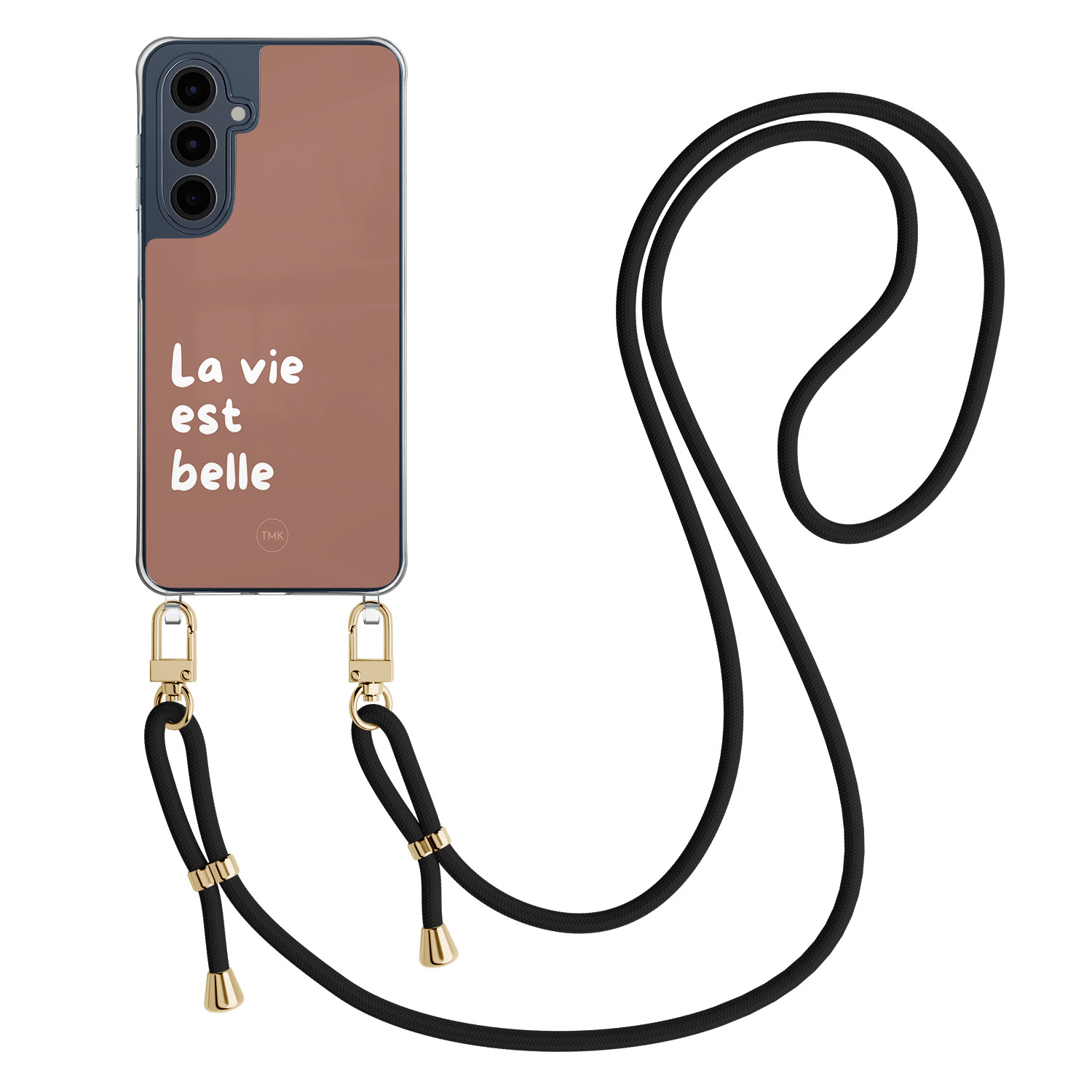 TMK Samsung Galaxy A16 hoesje met zwart koord - La vie est belle