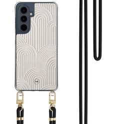 TMK Samsung Galaxy A16 hoesje met zwart koord - Sand curves