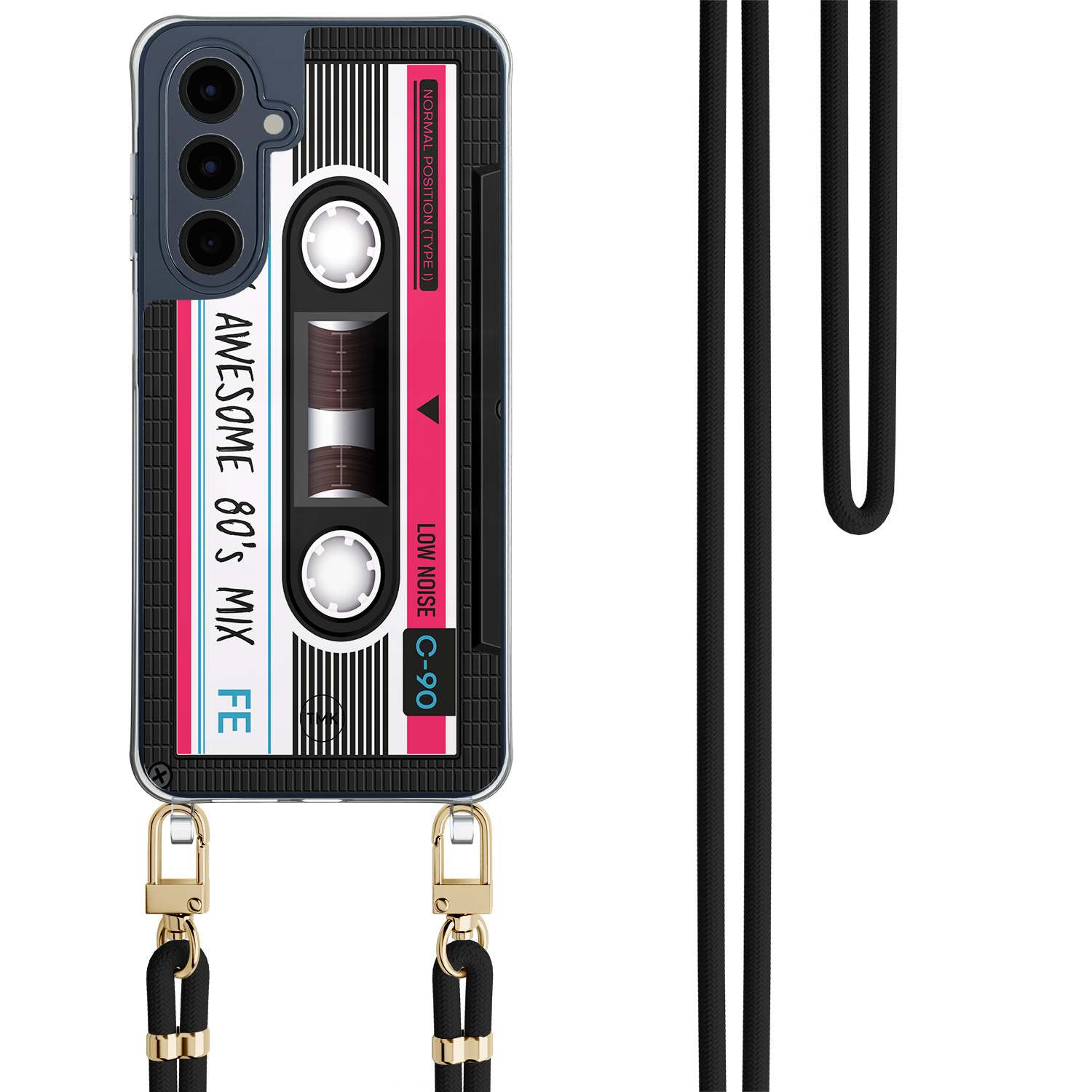 TMK Samsung Galaxy A16 hoesje met zwart koord - Cassette