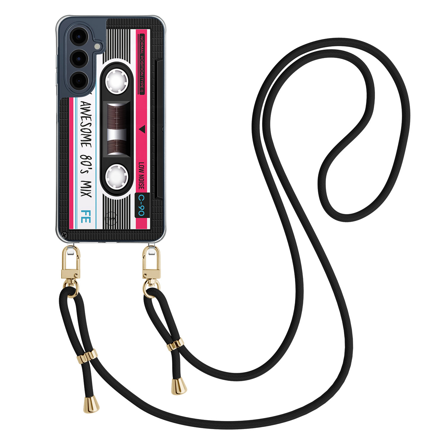 TMK Samsung Galaxy A16 hoesje met zwart koord - Cassette