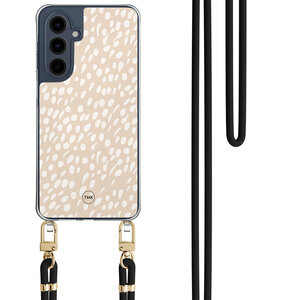 TMK Samsung Galaxy A16 hoesje met zwart koord - Sand dots