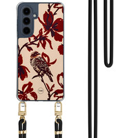 TMK Samsung Galaxy A16 hoesje met zwart koord - Bloemenpracht
