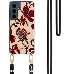 TMK Samsung Galaxy A16 hoesje met zwart koord - Bloemenpracht