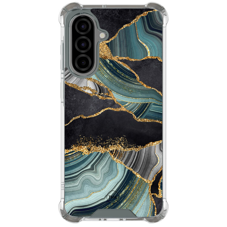 TMK Samsung Galaxy A36 shockproof hoesje - Marble jade stone