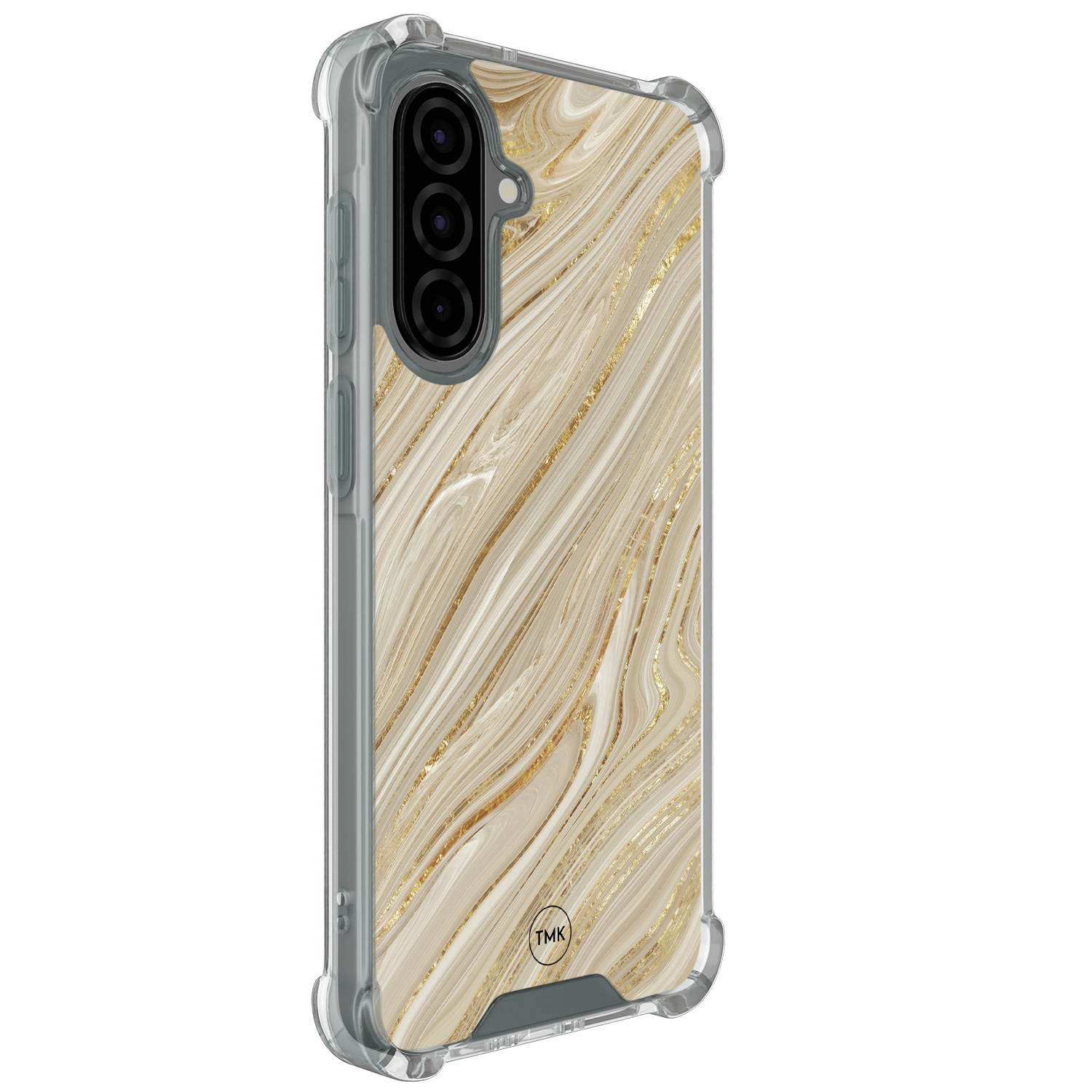 TMK Samsung Galaxy A36 shockproof hoesje - Golden marble