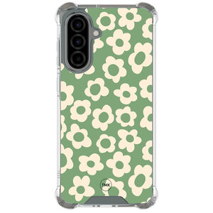 TMK Samsung Galaxy A36 shockproof hoesje - Retro cute flowers