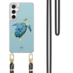 TMK Samsung Galaxy S23 FE hoesje met zwart koord - Schildpad