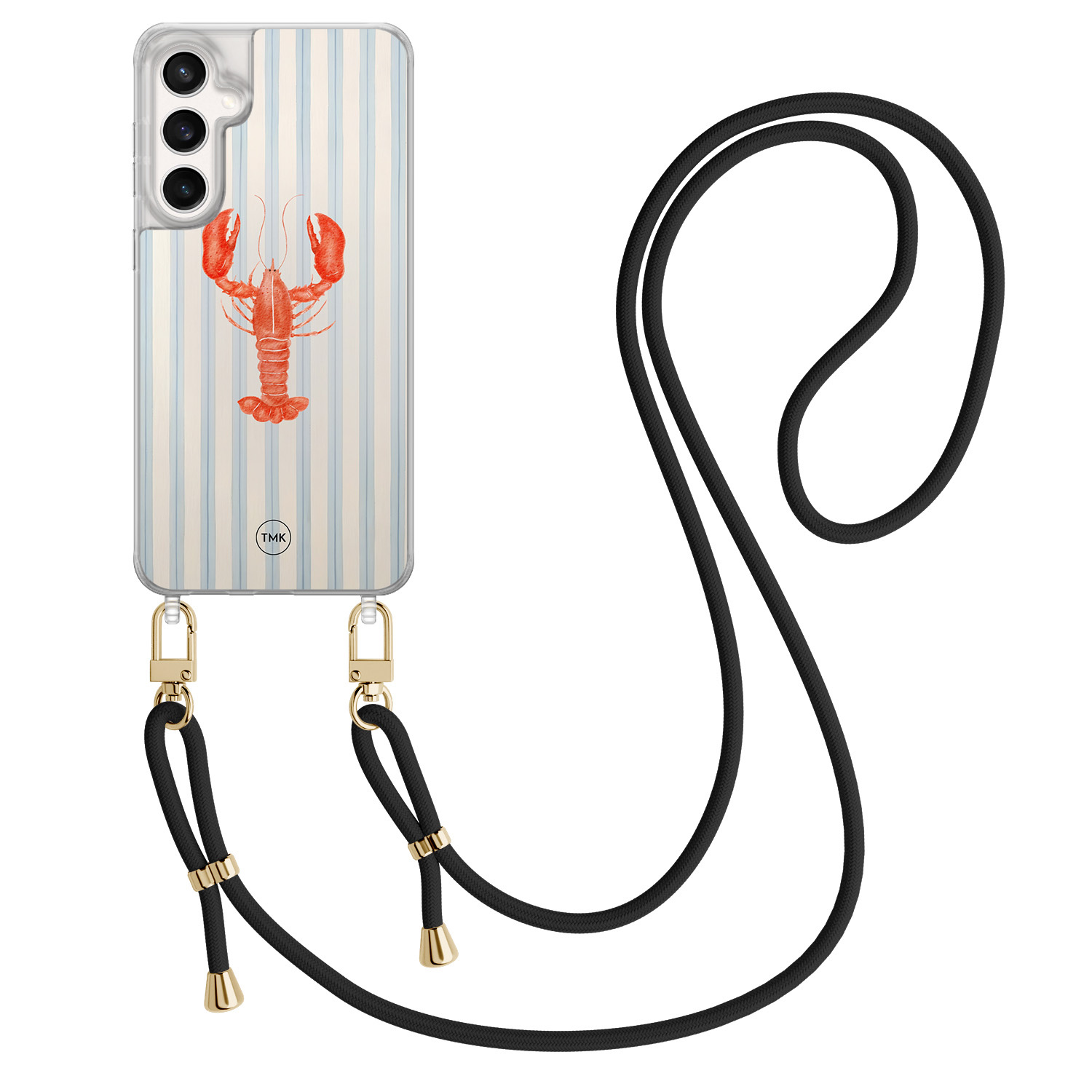 TMK Samsung Galaxy S23 FE hoesje met zwart koord - Kreeft