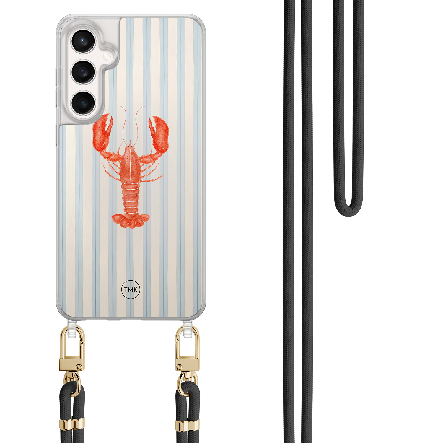 TMK Samsung Galaxy S24 FE hoesje met zwart koord - Kreeft